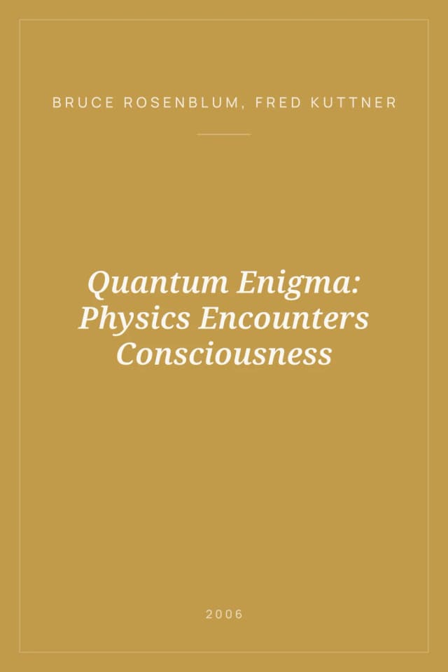 Portada de Quantum Enigma: Physics Encounters Consciousness