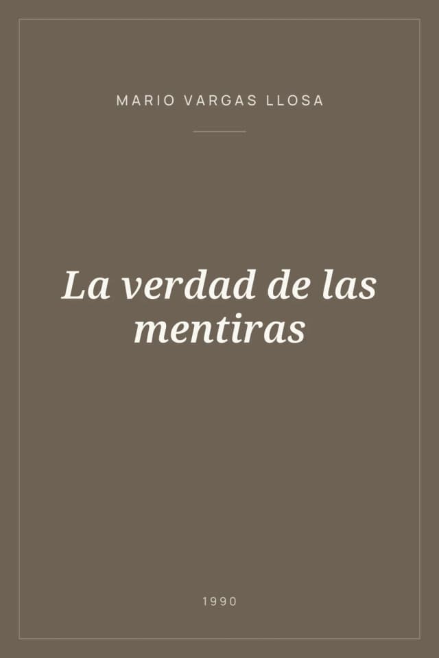 Portada de La verdad de las mentiras