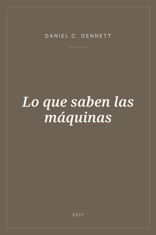 Portada de Lo que saben las máquinas