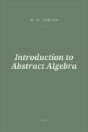 Portada de Introduction to Abstract Algebra