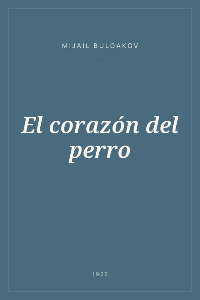 Portada de El corazón del perro