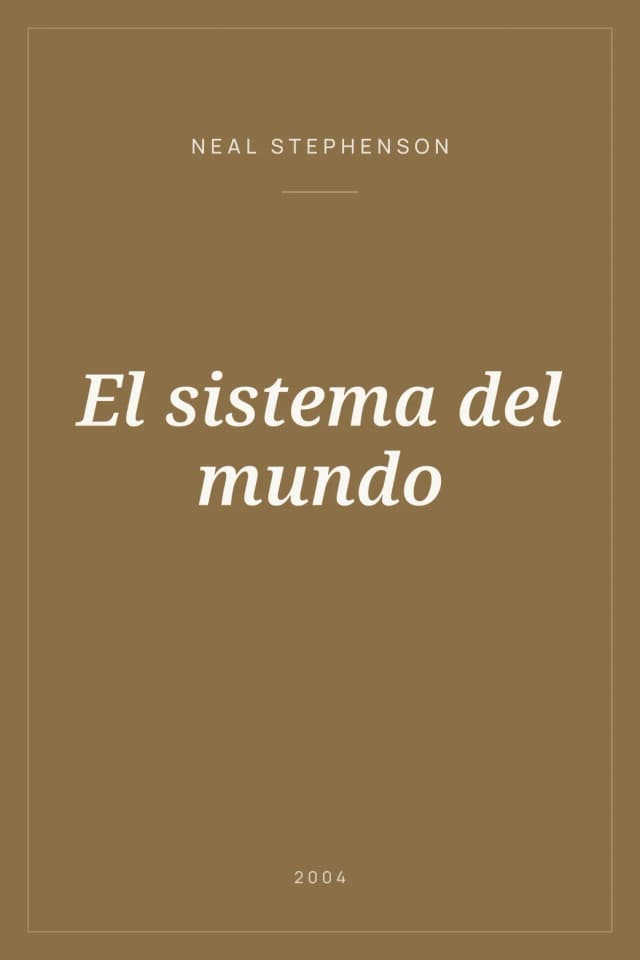 Portada de El sistema del mundo
