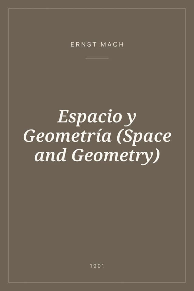 Portada de Espacio y Geometría (Space and Geometry)
