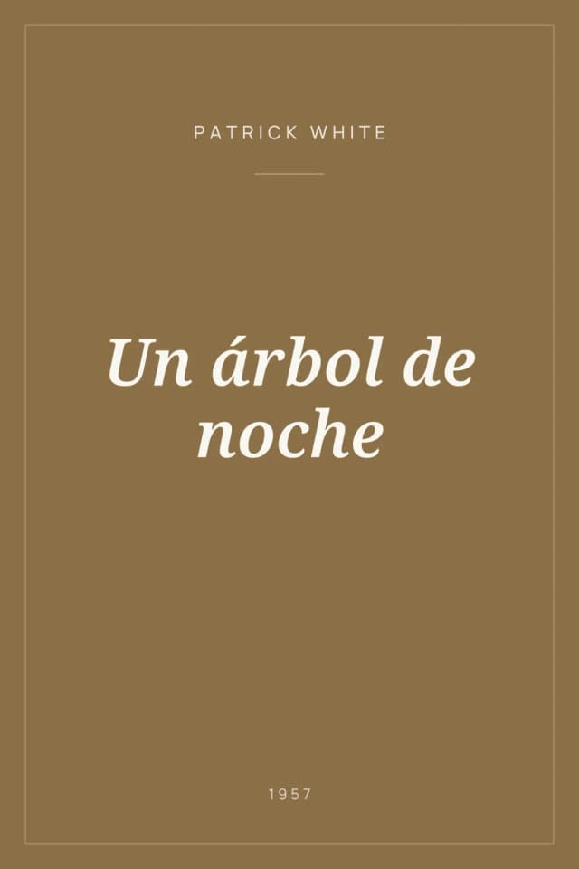 Portada de Un árbol de noche
