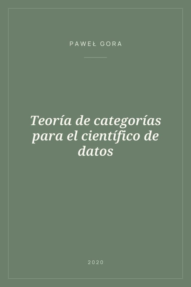 Portada de Teoría de categorías para el científico de datos