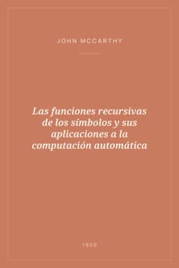 Portada de Las funciones recursivas de los símbolos y sus aplicaciones a la computación automática
