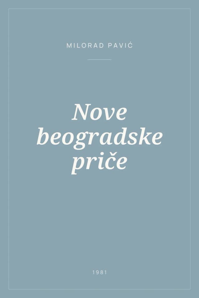 Portada de Nove beogradske priče