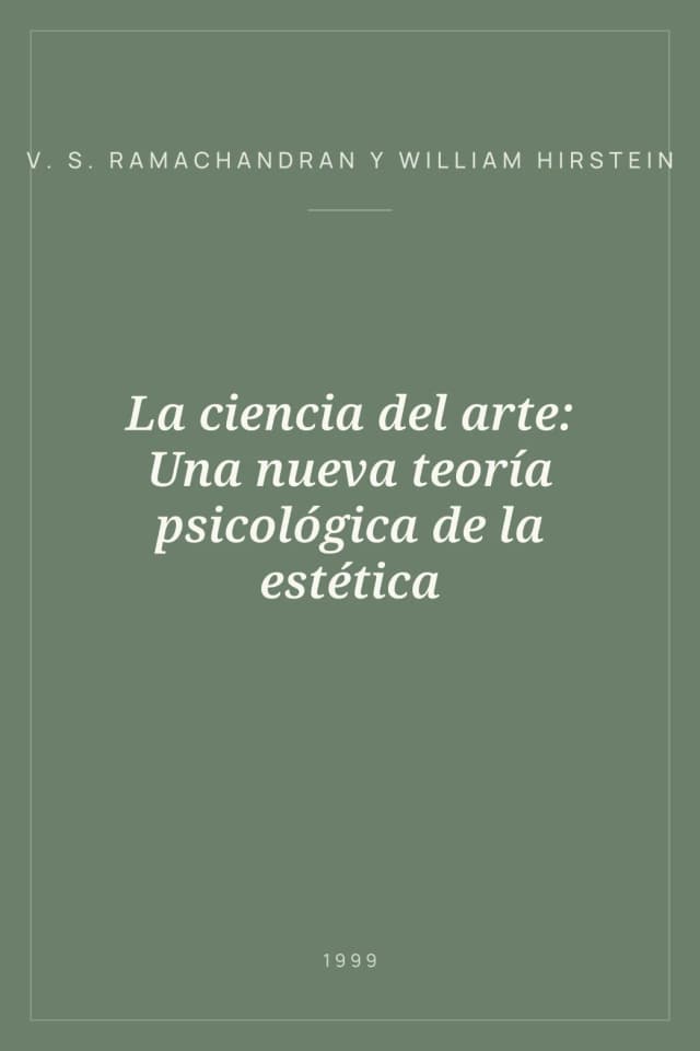 Portada de La ciencia del arte: Una nueva teoría psicológica de la estética