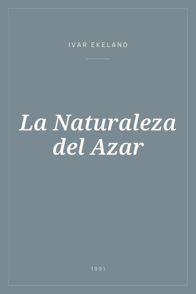 Portada de La Naturaleza del Azar
