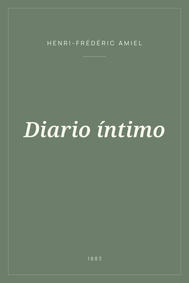 Portada de Diario íntimo