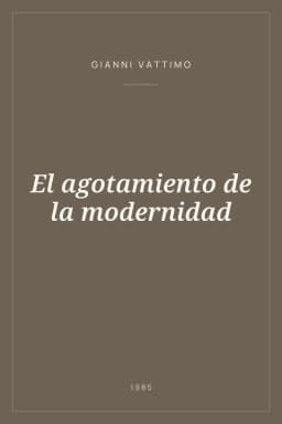 Portada de El agotamiento de la modernidad