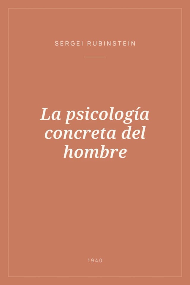 Portada de La psicología concreta del hombre