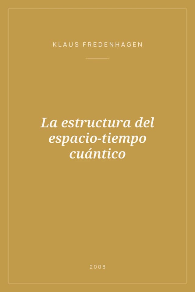 Portada de La estructura del espacio-tiempo cuántico