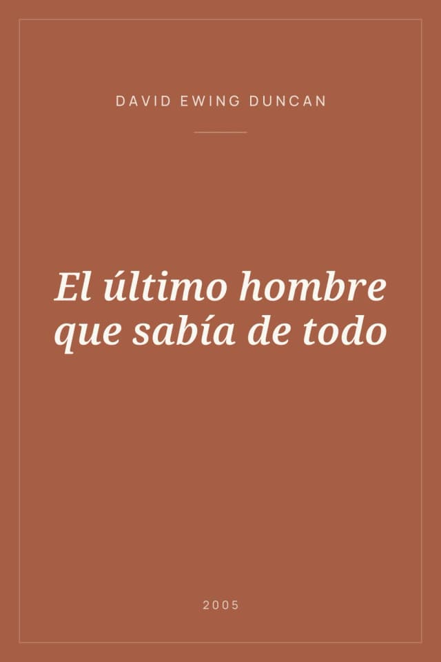 Portada de El último hombre que sabía de todo