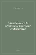 Portada de Introduction à la sémiotique narrative et discursive