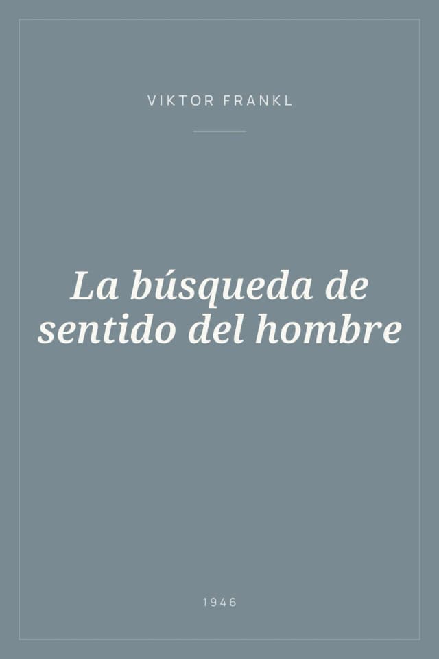 Portada de La búsqueda de sentido del hombre