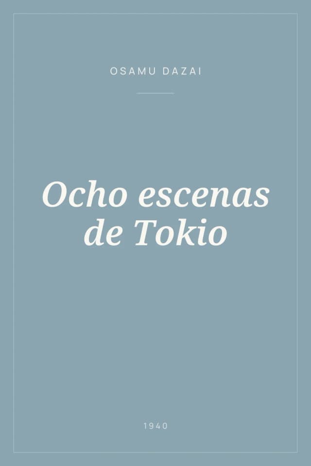Portada de Ocho escenas de Tokio