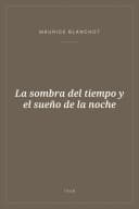 Portada de La sombra del tiempo y el sueño de la noche
