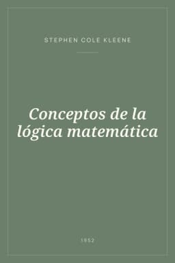 Portada de Conceptos de la lógica matemática