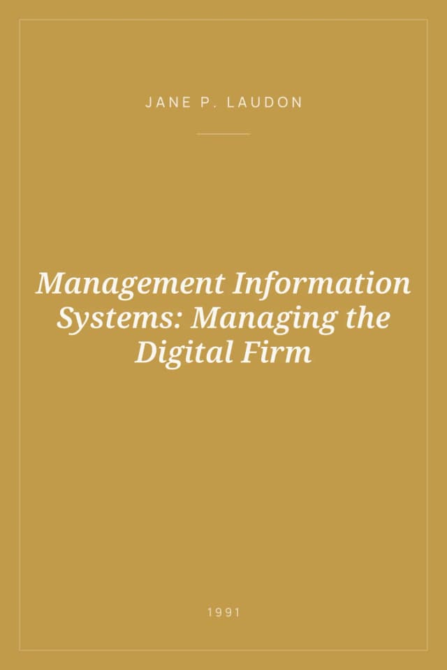 Portada de Management Information Systems: Managing the Digital Firm