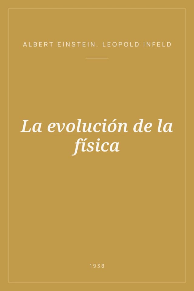 Portada de La evolución de la física