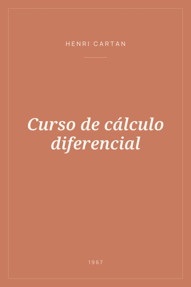 Portada de Curso de cálculo diferencial