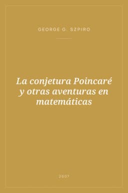 Portada de La conjetura Poincaré y otras aventuras en matemáticas