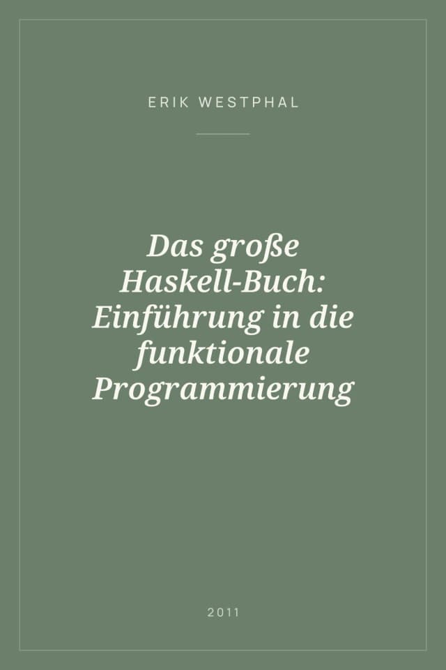 Portada de Das große Haskell-Buch: Einführung in die funktionale Programmierung