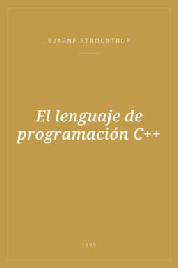 Portada de El lenguaje de programación C++