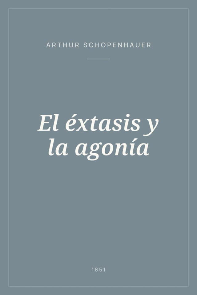 Portada de El éxtasis y la agonía