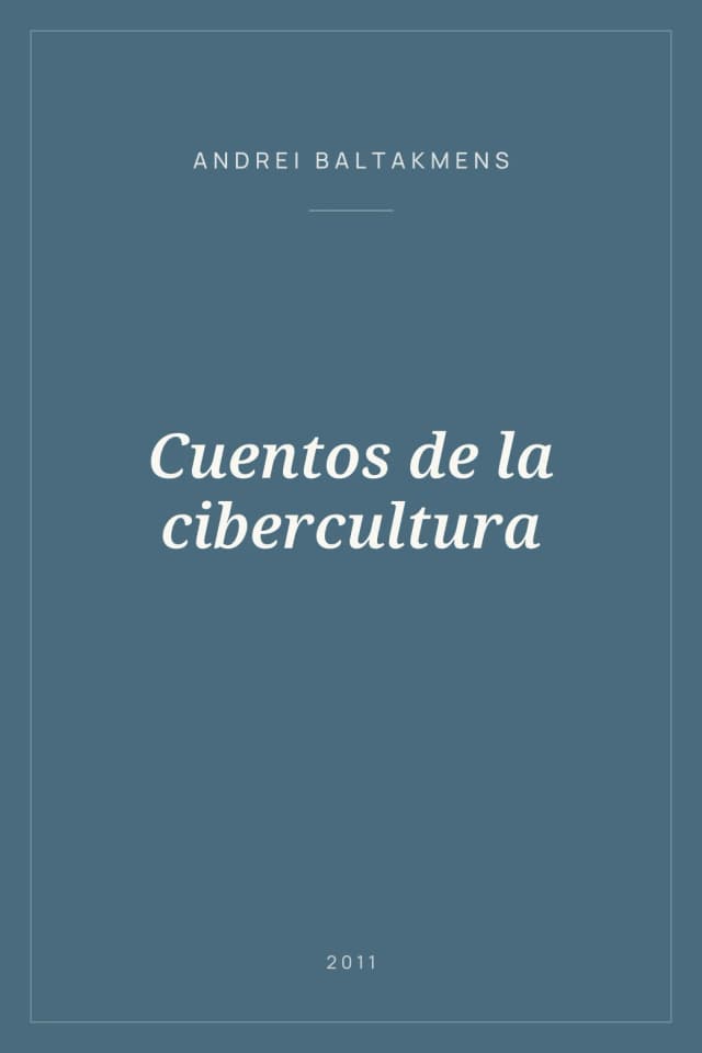 Portada de Cuentos de la cibercultura