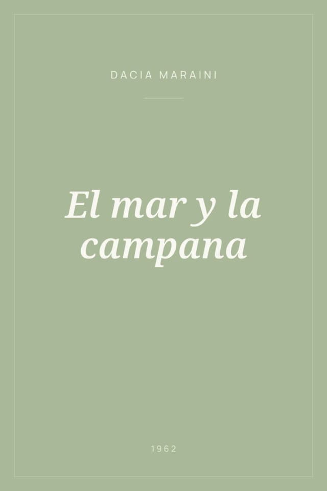 Portada de El mar y la campana