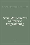 Portada de From Mathematics to Generic Programming