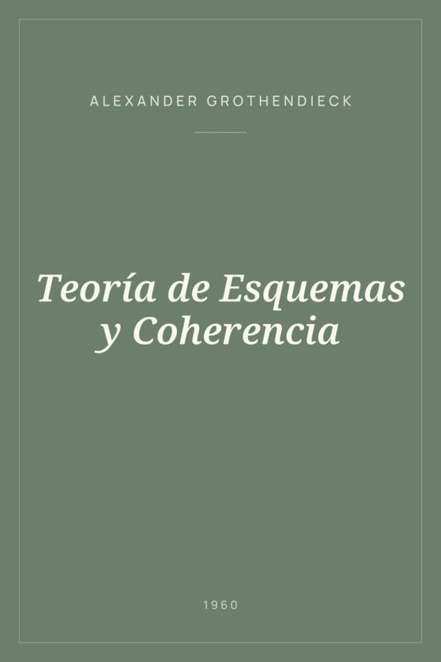Portada de Teoría de Esquemas y Coherencia