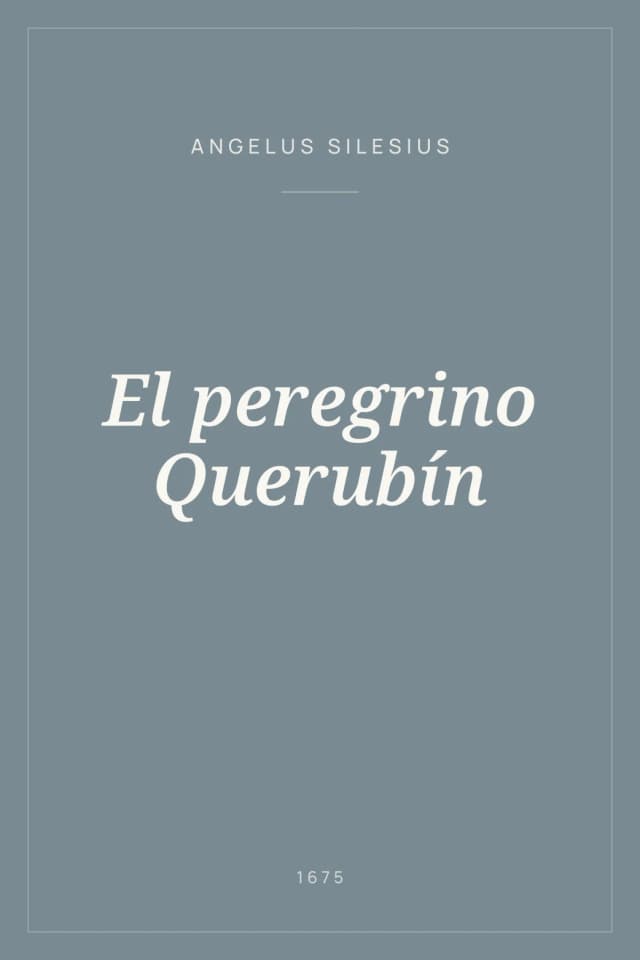 Portada de El peregrino Querubín