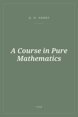 Portada de A Course in Pure Mathematics
