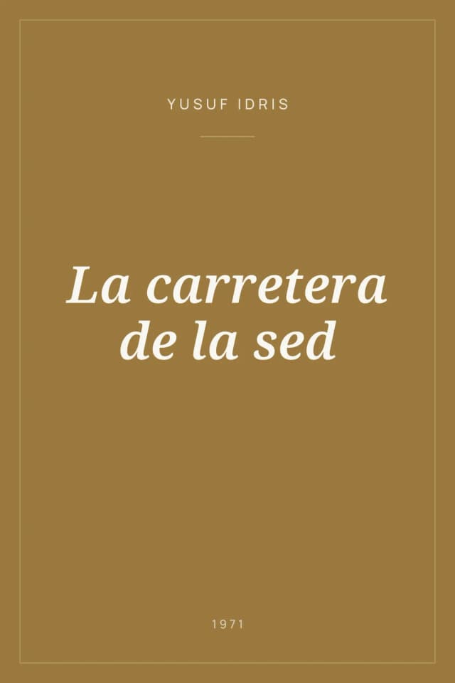 Portada de La carretera de la sed