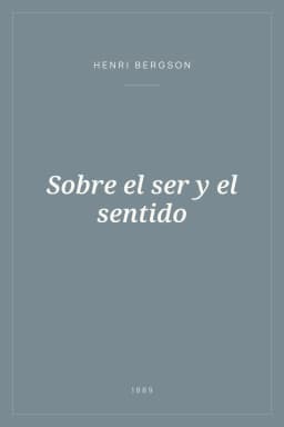 Portada de Sobre el ser y el sentido