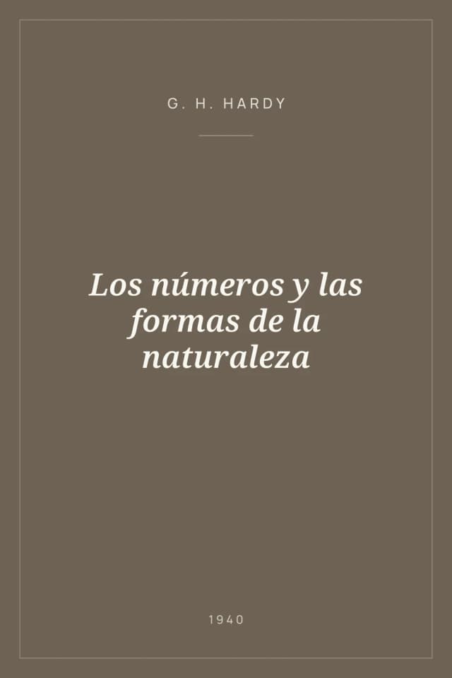 Portada de Los números y las formas de la naturaleza