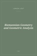 Portada de Riemannian Geometry and Geometric Analysis