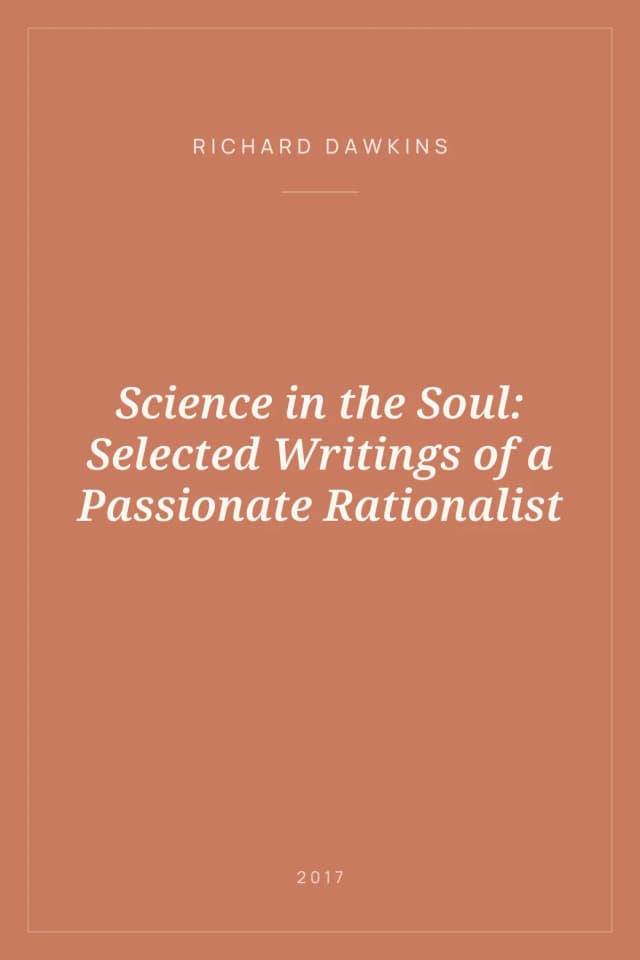 Portada de Science in the Soul: Selected Writings of a Passionate Rationalist