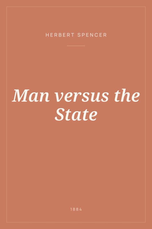 Portada de Man versus the State