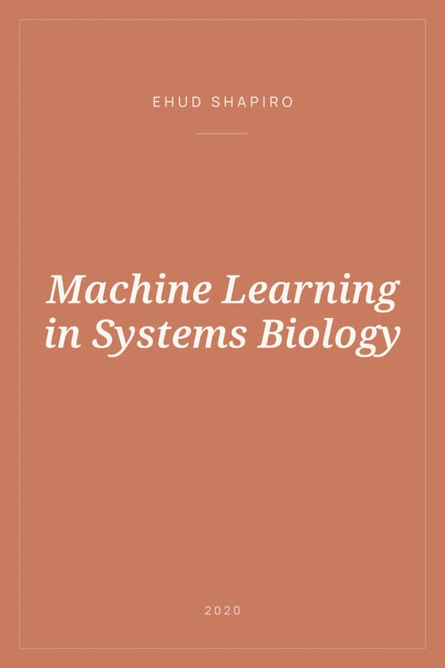 Portada de Machine Learning in Systems Biology
