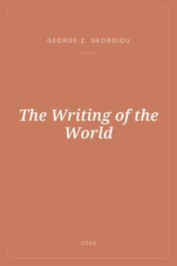 Portada de The Writing of the World