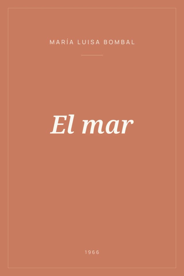 Portada de El mar