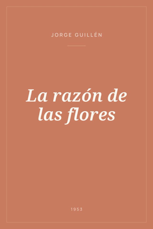 Portada de La razón de las flores