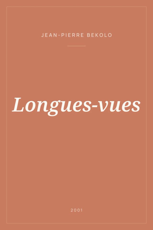 Portada de Longues-vues