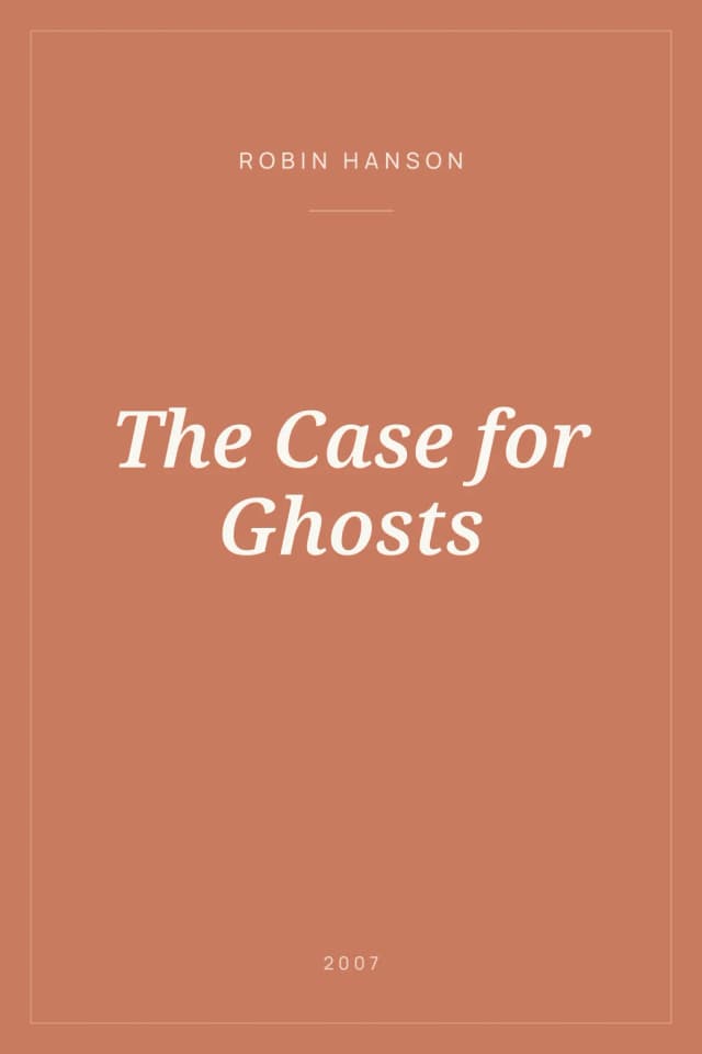 Portada de The Case for Ghosts