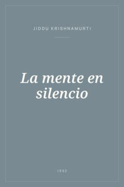 Portada de La mente en silencio
