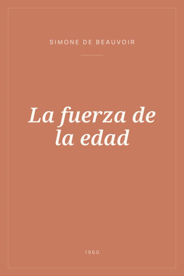 Portada de La fuerza de la edad
